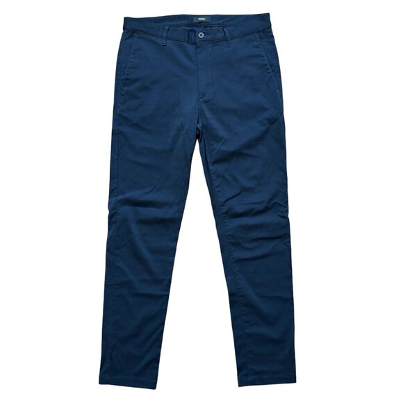 THEORY Zaine Ascend Tech Nylon Dress Pants in Eclipse Blue MEN'S 33 x 31